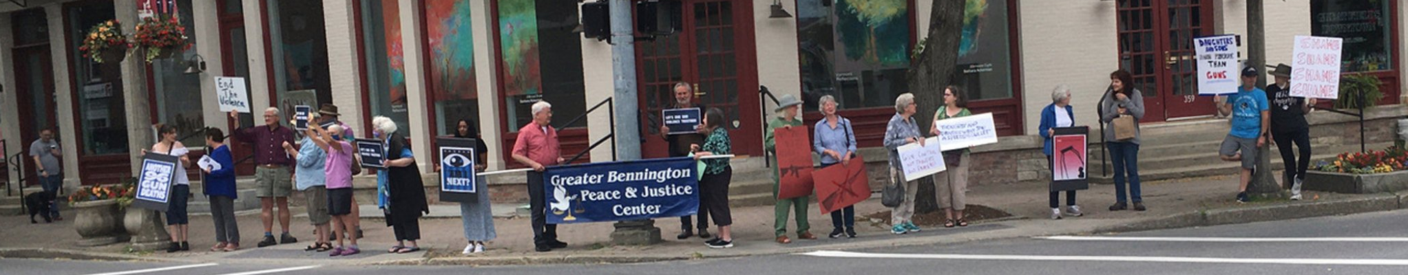 Vigil for Peace Banner